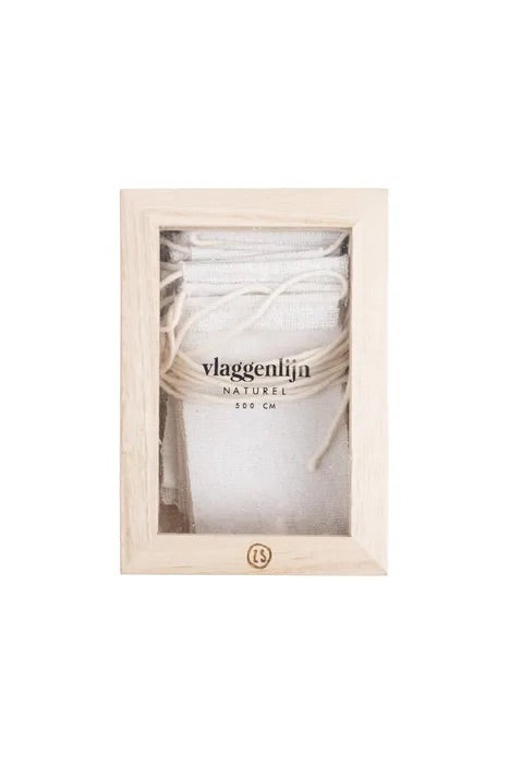 Zusss - Katoenen Vlaggenlijn - Naturel - 500 cm