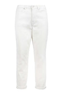 Zusss Trendy Mom Jeans - Off White
