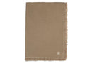 Jollein Wieg Deken Muslin Fringe - 75x100cm - Ivory/ Storm Grey/ Biscuit