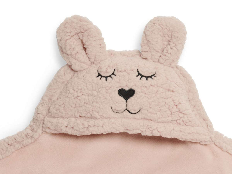 Jollein Wikkeldeken Bunny - 100x105cm - Pale Pink