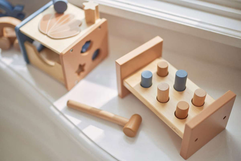 Jollein houten hamerbank blue