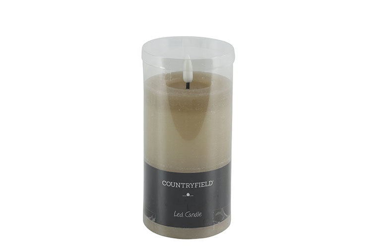 Countryfield Led Candle - Taupe - M
