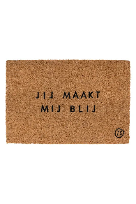 Zusss Deurmat - Jij maakt mij blij - 40x60cm