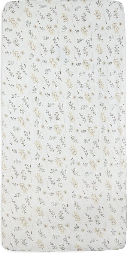 Jollein Hoeslaken - Wild Flower - ledikant jersey 60 x 120