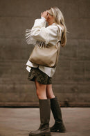 Baggyshop - Double Luck - Rugtas / Schoudertas - Taupe
