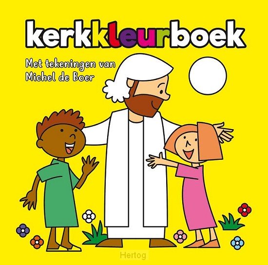 Kerkkleurboek incl. stiften - Vrouwke Klapwijk