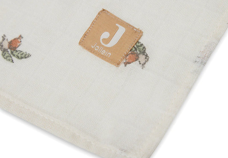 Jollein hydrofiele doek 115x115cm - Rosehip 2pack