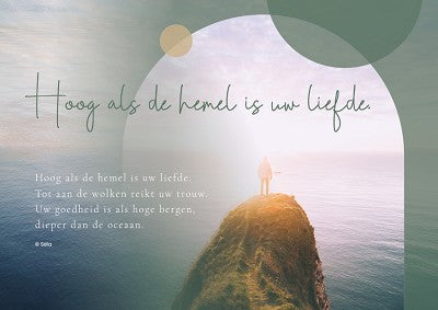 Kaart sela songs- Hoog als de hemel is uw Liefde