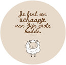 Studio LUV muurcirkel - Je bent een schaapje