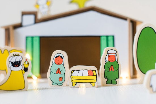 Kerststal hout - Dick Bruna