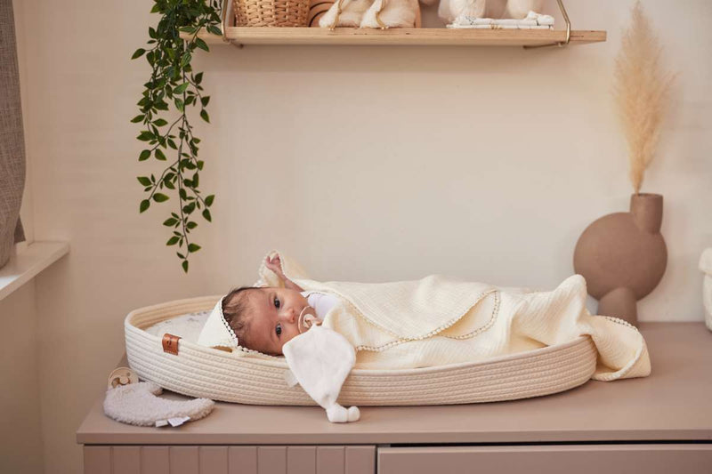 Jollein Verschoonmand / Aankleedkussen voor op de commode - Naturel