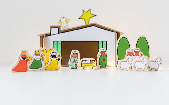 Kerststal hout - Dick Bruna