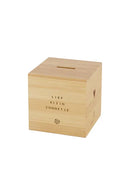 Zusss Houten spaarpotje - 9x9x9cm