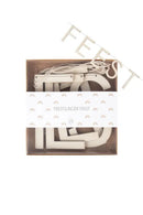 Zusss Houten Feestslinger - Feest - 75cm