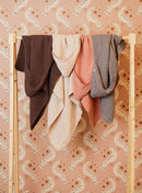 Jollein Badcape Wrinkled Cotton - 75x75cm - Rosewood