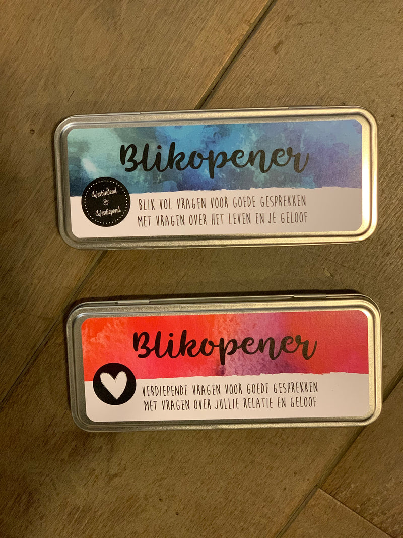 Blikopener - blik vol vragen over geloof en het leven - Blauw
