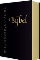 Willibrord Bijbel - leer, goudsnede met rits in koker - zwart