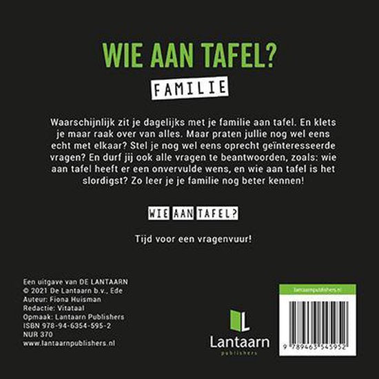Wie aan tafel - Familie