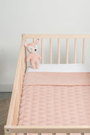 Jollein Ledikant Deken 100 x 150cm Teddy - River Knit - Pale Pink