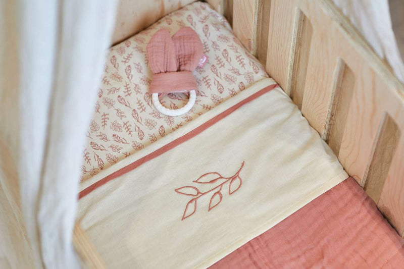 Jollein laken ledikant Meadow rosewood