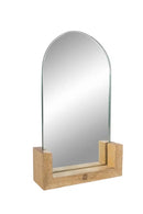 Zusss Tafelspiegel op houten voet - 15x15cm