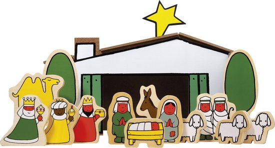 Kerststal hout - Dick Bruna