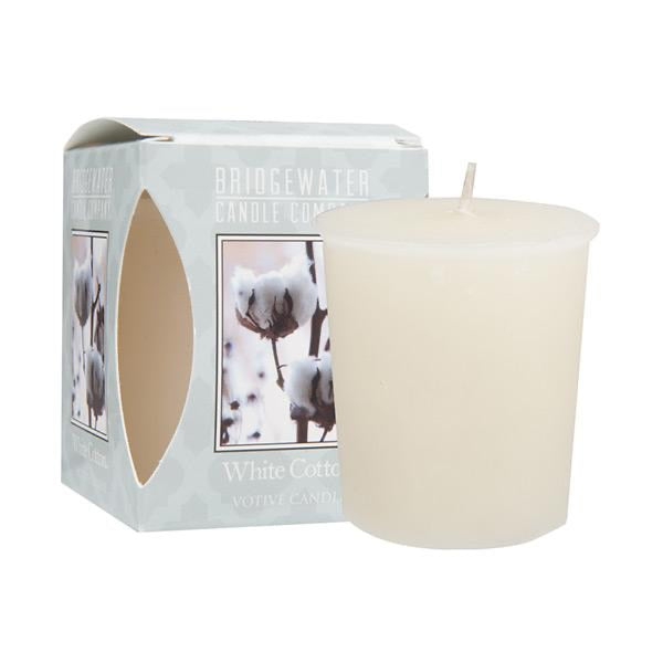 Bridgewater Votive Candle - White Cotton