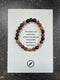 Armband rood/bruin maat 23