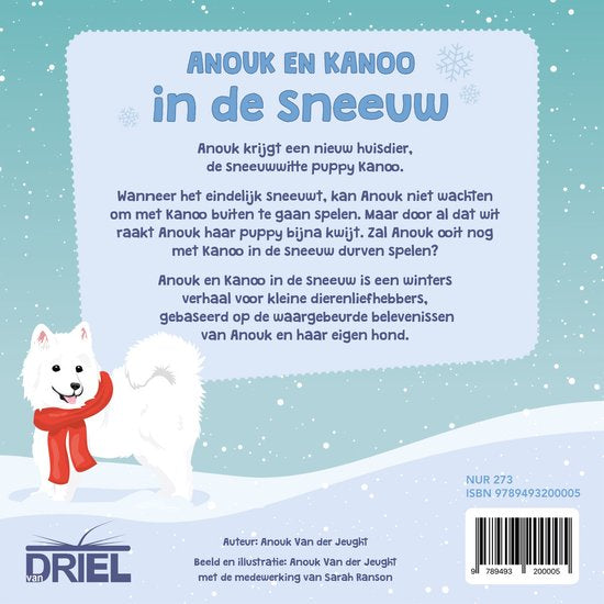 Anouk en Kanoo in de sneeuw - Anouk van der Jeught