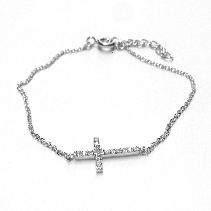 18K Goud Zilver Mini Kruisarmband Roestvrij Staal Ketting Koper 18K Goud Zilver Mini Kruisarmband Roestvrij Staal Ketting Koper